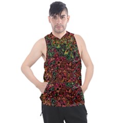 Stylish Fall Colors Camouflage Men s Sleeveless Hoodie