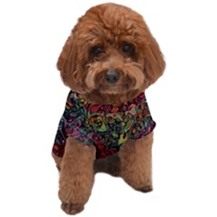 Stylish Fall Colors Camouflage Dog T-shirt by SpinnyChairDesigns