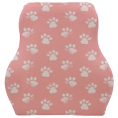 Animal Cat Dog Prints Pattern Pink White Car Seat Velour Cushion  by SpinnyChairDesigns