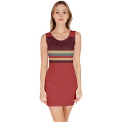 Retro Aesthetic Bodycon Dress by tmsartbazaar