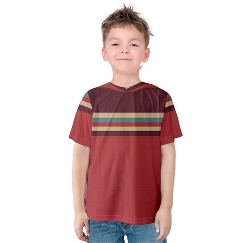 Retro Aesthetic Kids  Cotton Tee by tmsartbazaar