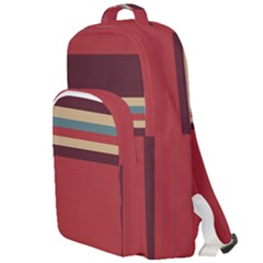 Retro Aesthetic Double Compartment Backpack by tmsartbazaar