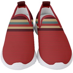 Retro Aesthetic Kids  Slip On Sneakers by tmsartbazaar