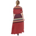 Retro Aesthetic Waist Tie Boho Maxi Dress View2