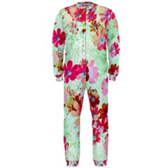  Cosmos Flowers Red Onepiece Jumpsuit (men)  by DinkovaArt