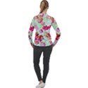  Cosmos Flowers Red Women s Pique Long Sleeve Tee View2