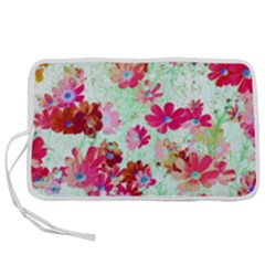  Cosmos Flowers Red Pen Storage Case (m)