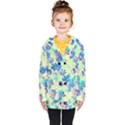 Cosmos Flowers blue Kids  Double Breasted Button Coat View1