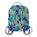 Cosmos Flowers blue Flap Pocket Backpack (Small) View3