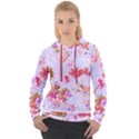 Cosmos Flowers Pink Women s Overhead Hoodie View1