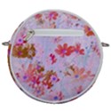 Cosmos Flowers Pink Crossbody Circle Bag View2