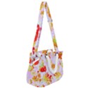 cosmos flowers orange Rope Handles Shoulder Strap Bag View2