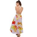 cosmos flowers orange Backless Maxi Beach Dress View2