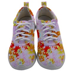 Cosmos Flowers Orange Mens Athletic Shoes by DinkovaArt