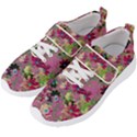 Cosmos Flowers Dark Red Men s Velcro Strap Shoes View2