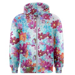 Cosmos Flowers Men s Zipper Hoodie