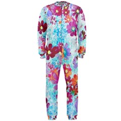 Cosmos Flowers Onepiece Jumpsuit (men)  by DinkovaArt