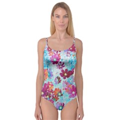 Cosmos Flowers Camisole Leotard 