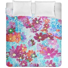 Cosmos Flowers Duvet Cover Double Side (California King Size)