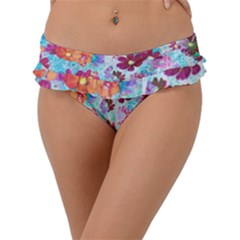 Cosmos Flowers Frill Bikini Bottom