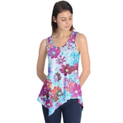 Cosmos Flowers Sleeveless Tunic