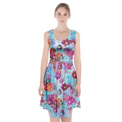 Cosmos Flowers Racerback Midi Dress