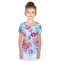 Cosmos Flowers Kids  One Piece Tee