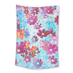 Cosmos Flowers Small Tapestry