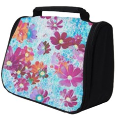 Cosmos Flowers Full Print Travel Pouch (Big)