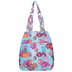 Cosmos Flowers Center Zip Backpack