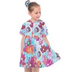 Cosmos Flowers Kids  Sailor Dress