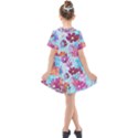 Cosmos Flowers Kids  Short Sleeve Shirt Dress View2