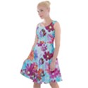 Cosmos Flowers Knee Length Skater Dress View1