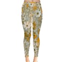 Cosmos Flowers Sepia Color Inside Out Leggings View1