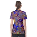 Cosmos Flowers Brown Blue Women s Sport Mesh Tee View2