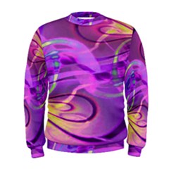 Infinity Painting Purple Men s Sweatshirt by DinkovaArt