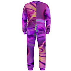 Infinity Painting Purple Onepiece Jumpsuit (men)  by DinkovaArt