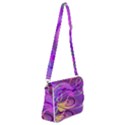 Infinity Painting Purple Shoulder Bag with Back Zipper View1