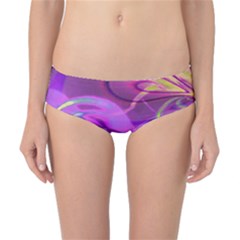 Infinity Painting Purple Classic Bikini Bottoms by DinkovaArt