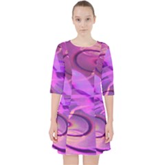 Infinity Painting Purple Pocket Dress by DinkovaArt