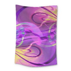 Infinity Painting Purple Small Tapestry by DinkovaArt