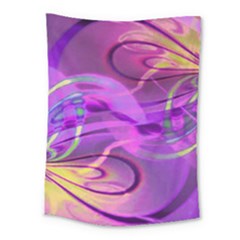 Infinity Painting Purple Medium Tapestry by DinkovaArt