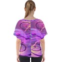 Infinity Painting Purple V-Neck Dolman Drape Top View2