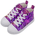 Infinity Painting Purple Kids  Mid-Top Canvas Sneakers View2