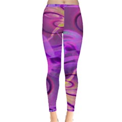 Infinity Painting Purple Inside Out Leggings by DinkovaArt