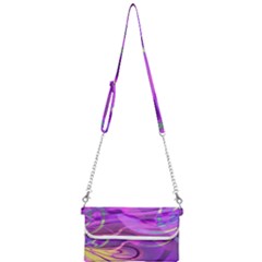 Infinity Painting Purple Mini Crossbody Handbag