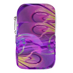 Infinity Painting Purple Waist Pouch (large) by DinkovaArt