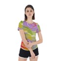 Infinity Painting Green Back Cut Out Sport Tee View2