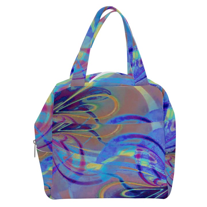 Infinity Painting Blue Boxy Hand Bag