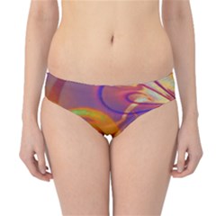 Infinity Painting Orange Hipster Bikini Bottoms by DinkovaArt